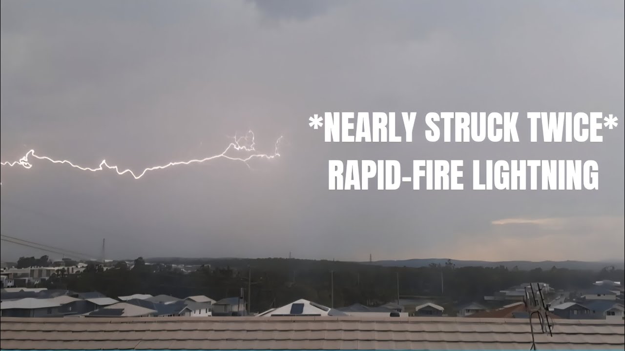 *NEARLY STRUCK* Intense lightning storm hammers Newcastle whilst starting fires | 8/11/25