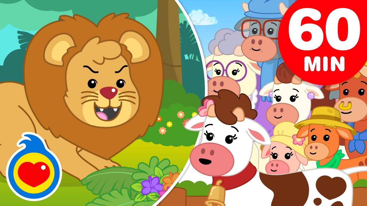 Voy En Busca de un León | Y Más Canciones Infantiles Divertidas (60 Min) | Plim Plim