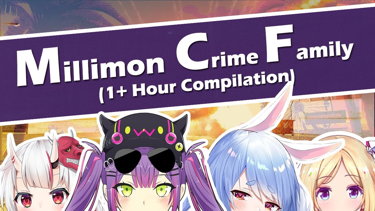 1 Hour + Hololive GTA Compilation (The Millimon Family)
