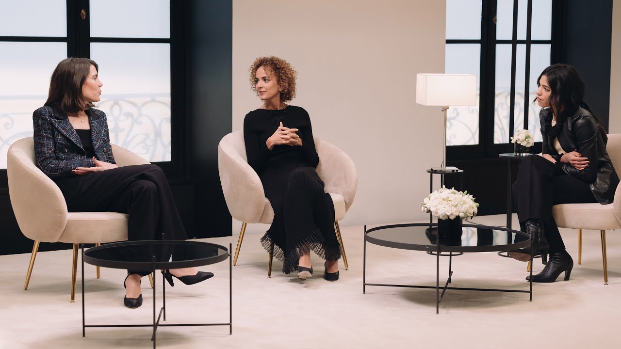 Leïla Slimani, Charlotte Casiraghi and Zita Hanrot — CHANEL Literary Rendezvous at Rue Cambon