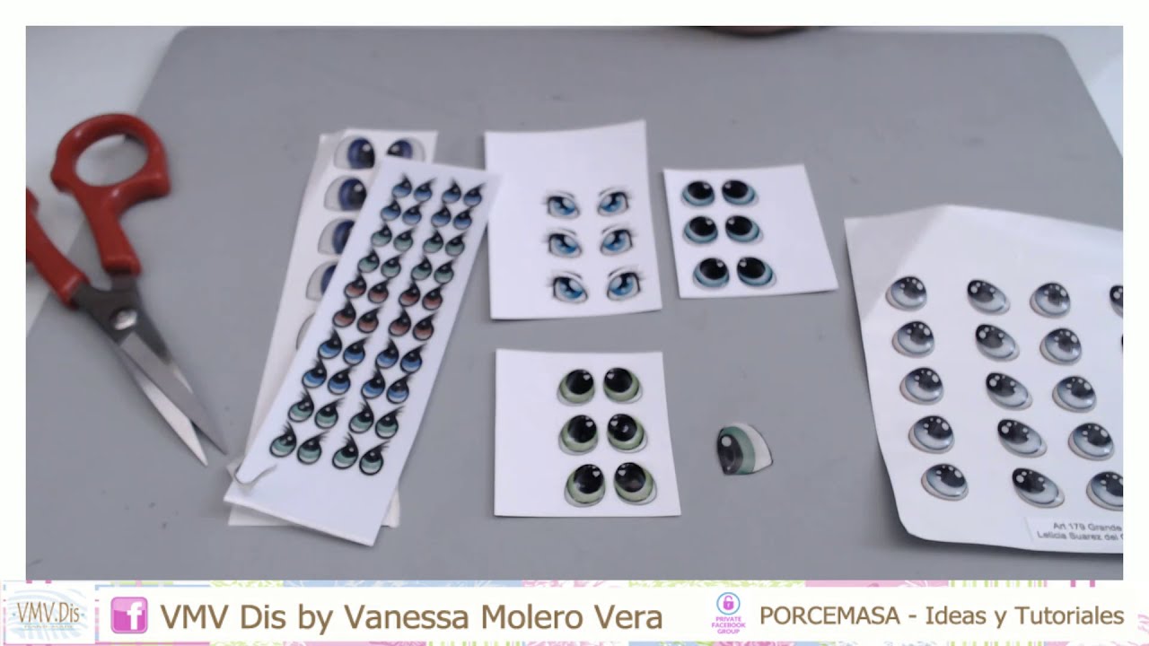 DIY OJOS 3D para nuestros trabajos de porcelana fría