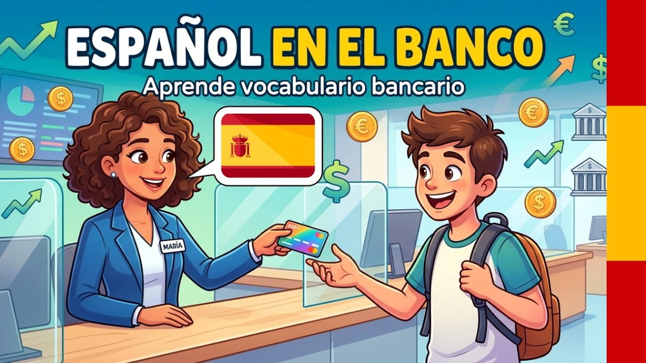 Aprende Español en el Banco | Abrir una Cuenta Bancaria Fácil 🏦| Español Podcast