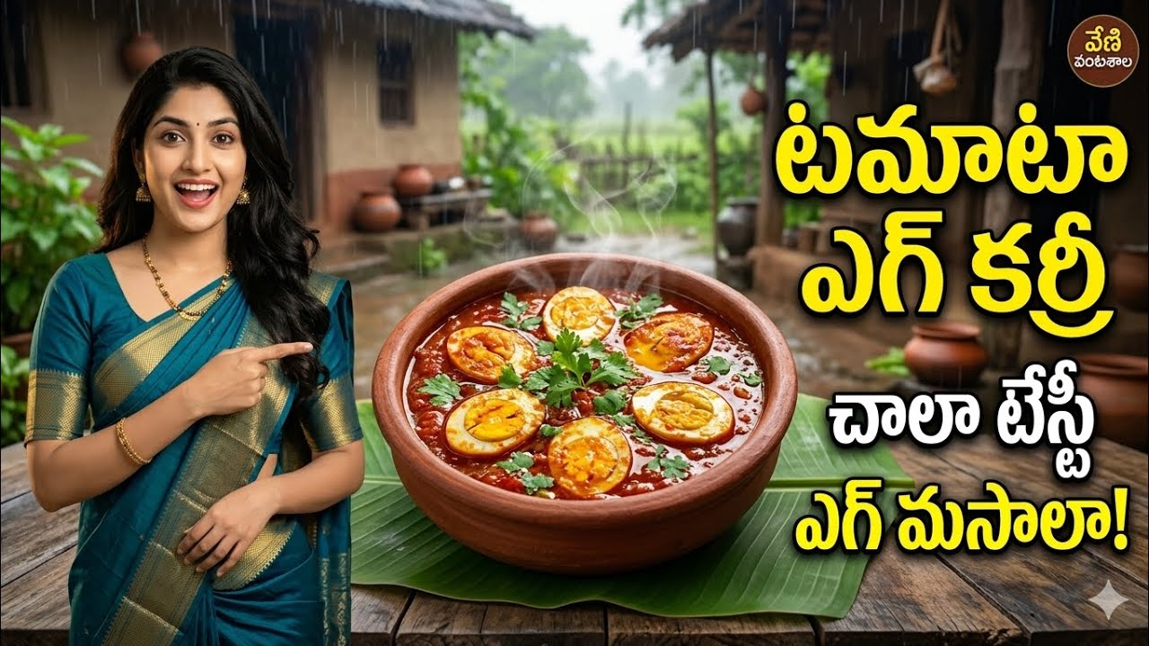 టమాటా ఎగ్ కర్రీ ఇలా చేస్తే చాలా టేస్టీ | Easy Egg Curry Recipe | #VeniVantashala#masala egg curry