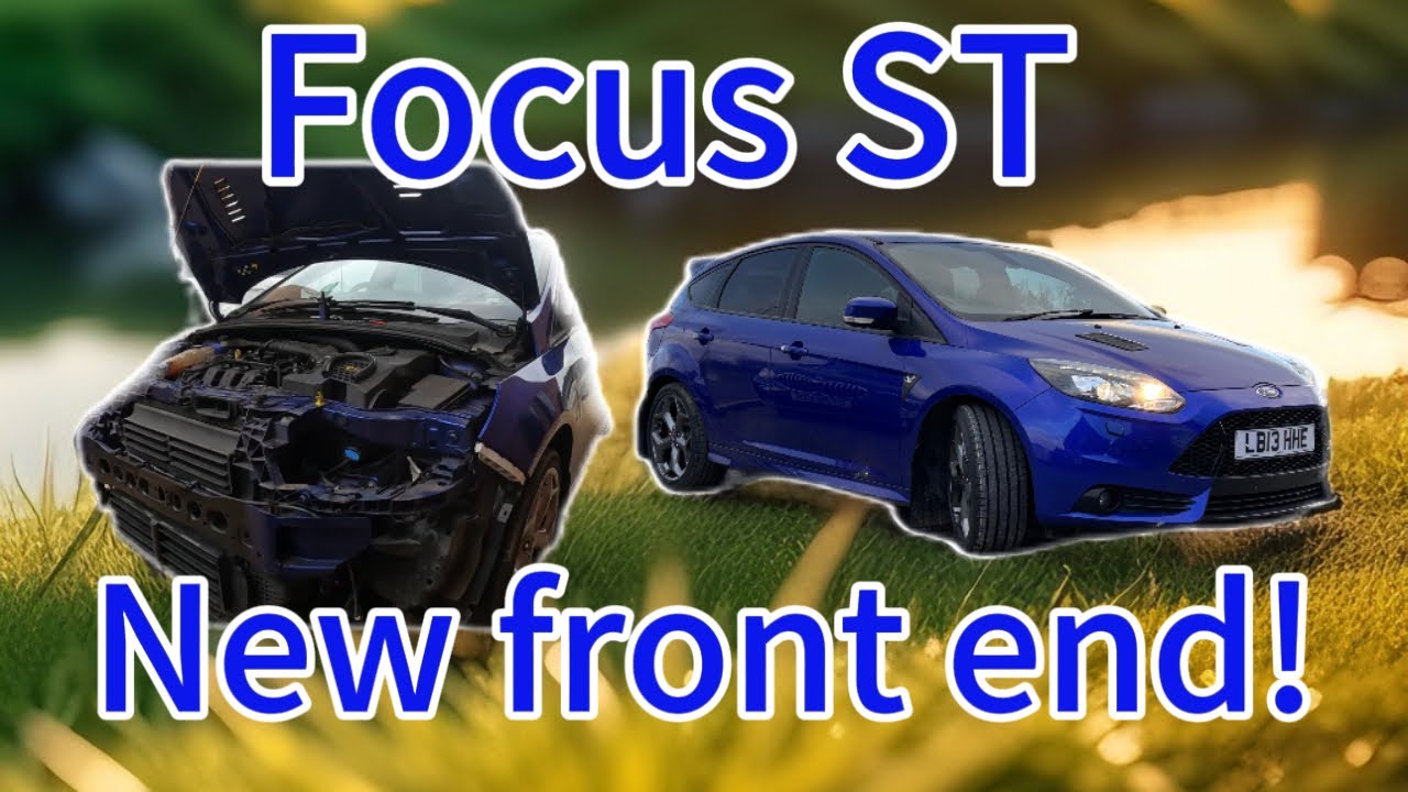 Rebuilding A WRECKED Ford Focus ST3 Part 3…. NEW FRONT END!!!