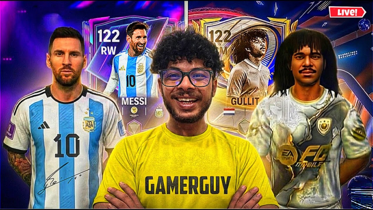 🔴 FC Mobile LIVE || MESSIII & GULLIT Chicha in TEAM ☠️ TOTY 🔥