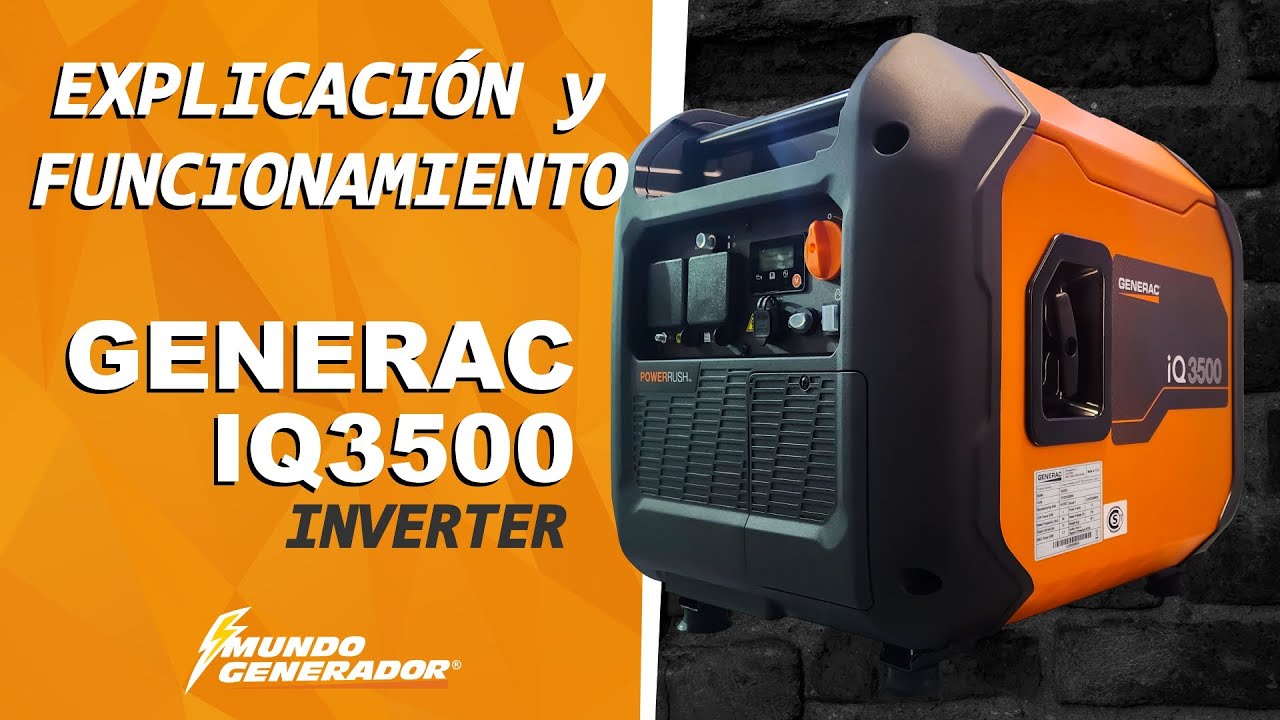 GENERAC INVERTER IQ3500 - 🔴GUÍA y FUNCIONAMIENTO🔴 / MundoGenerador
