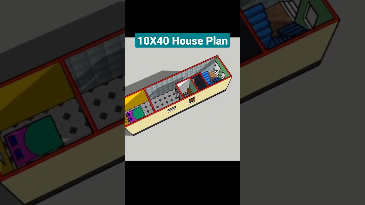 10x40 house plan#1bhk house plan#3d house plan#south facing house plan#tiny house plan#Short video