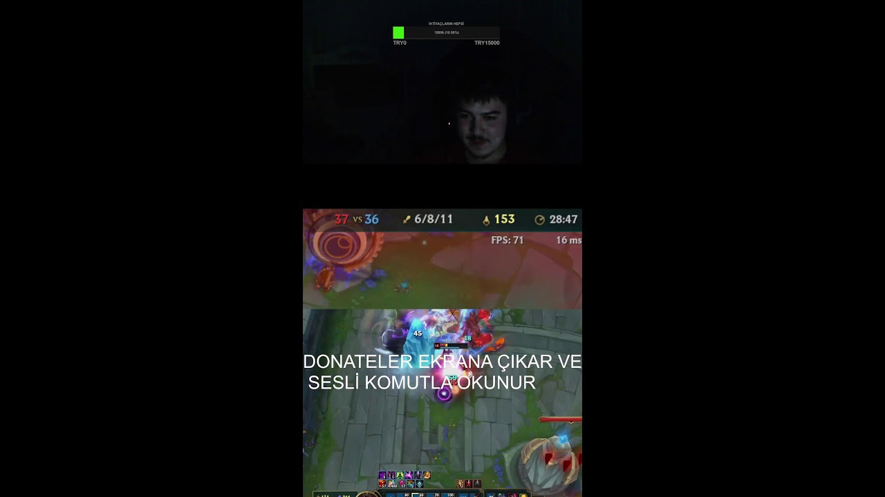 LOL RANKED YAYINI  DONATE LİNK AÇIKLAMADA