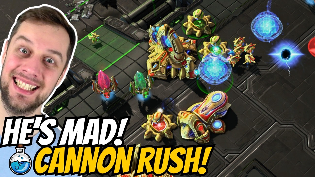 Rage Quitter doesn't forget to insult me! | Cannon Rush in Grandmaster #287 StarCraft 2