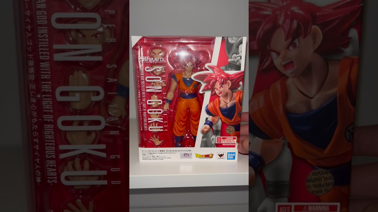 UNBOXING Super Saiyan God Goku SH Figuarts #actionfigures #goku