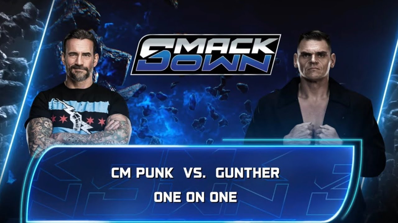 Full Match - Cm Punk vs Gunther: Single Match at Smackdown | WWE 2k25 