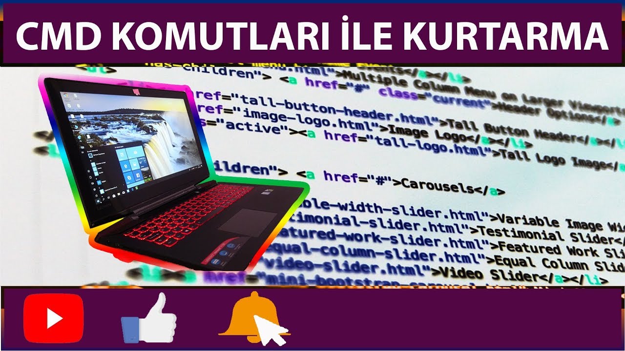 Windows 10 Açılmıyorsa CMD ile Verileri Kurtarma (resim belgeler vb)