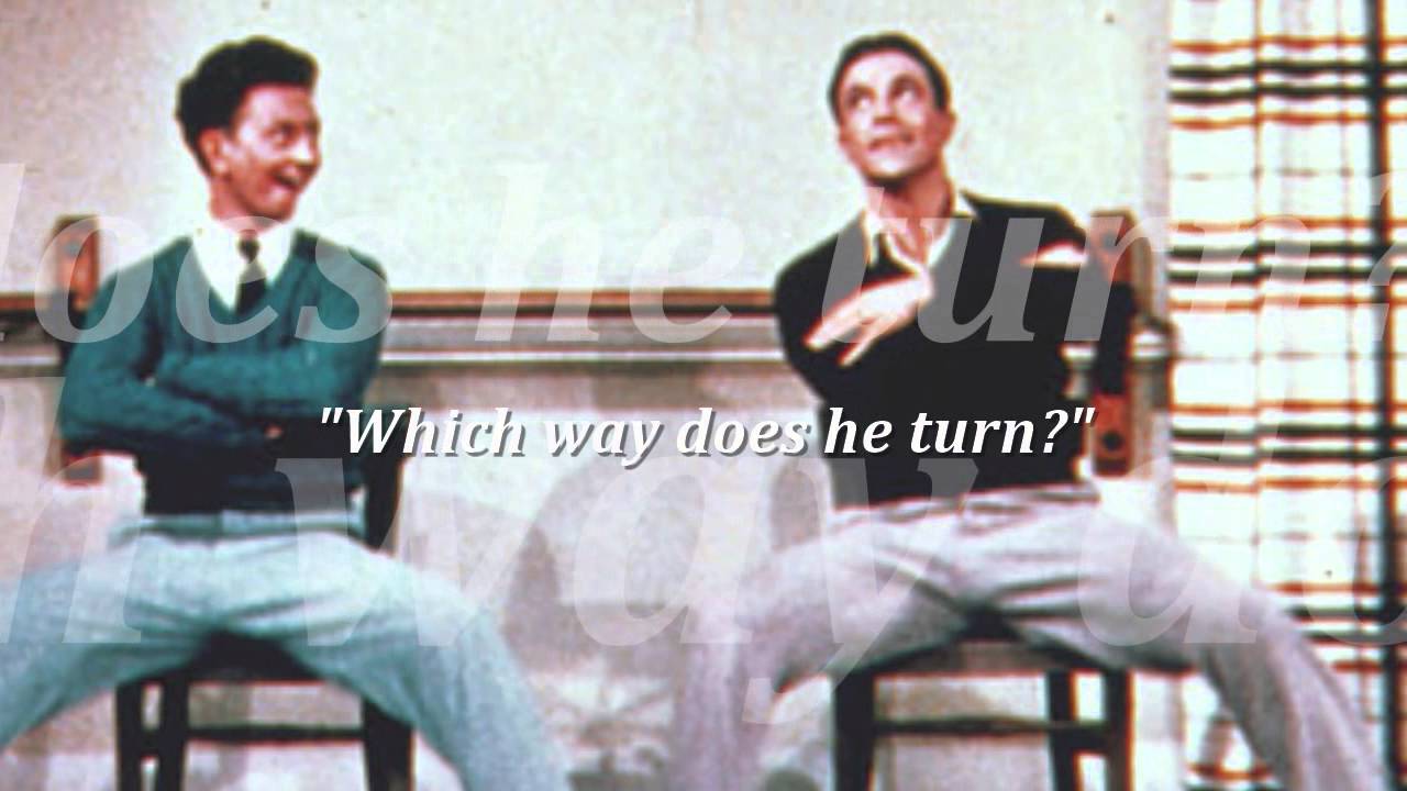 Gene Kelly & Donald O'Connor behind the scenes [Which way does he turn?]