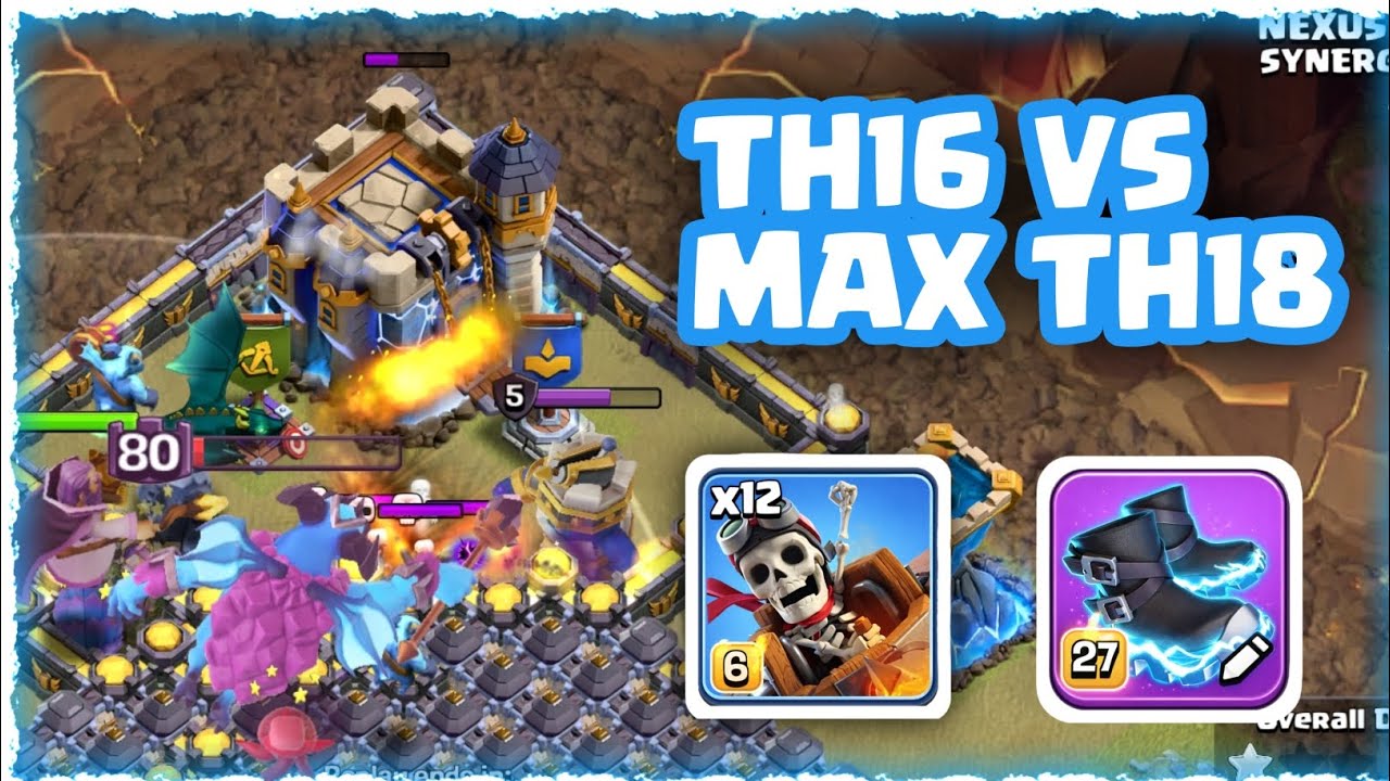 TH18 Base Destroyed by TH16 😳 | OP Strategy | Best TH16 Strategy to Beat TH18 Bases |