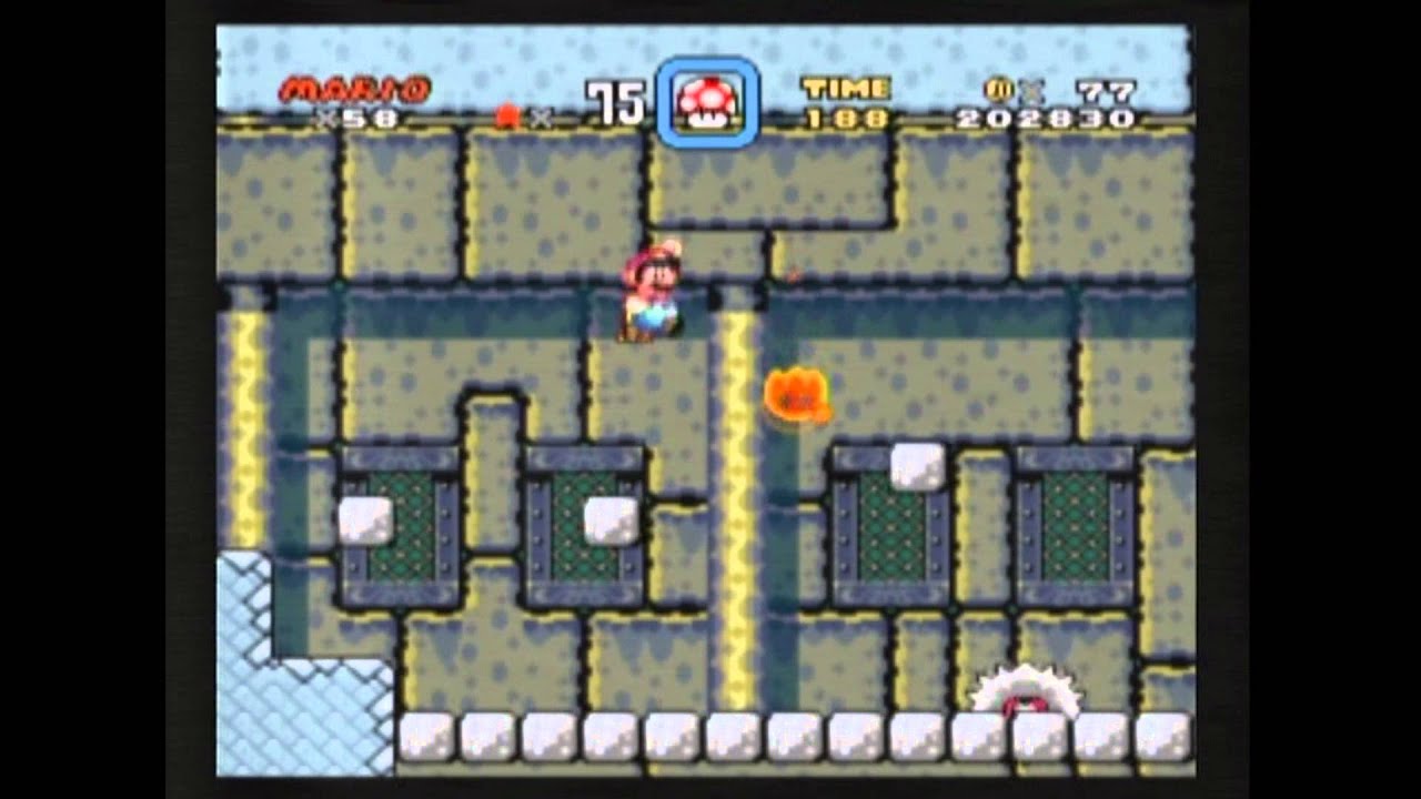 Super Mario World: Forest Fortress, lava flying