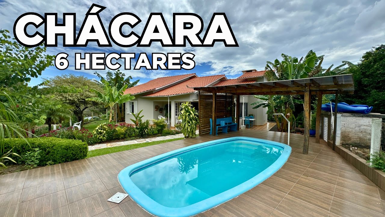 (INDISPONÍVEL) CHÁCARA A VENDA EM SANTA CATARINA CASA PISCINA FRUTAS NATUREZA E PAZ R$ 1.320.000