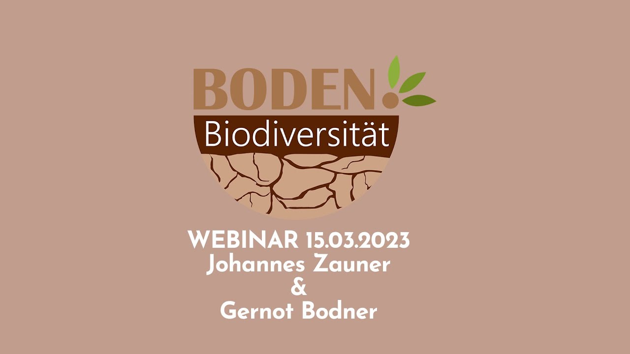 Gernot Bodner und Johannes Zauner- EIP - AGRI Boden.Biodiversität Webinar 15. März 2023