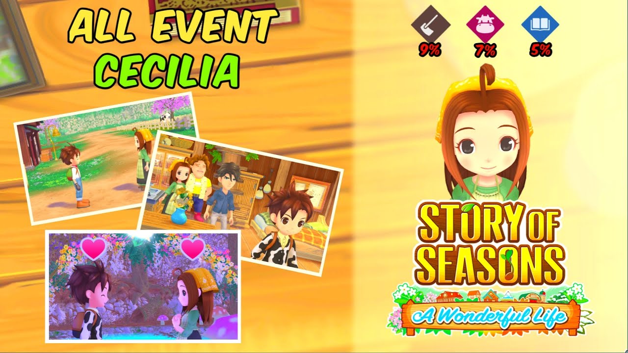 SEMUA EVENT HATI CECILIA  | STORY OF SEASONS : A WONDERFUL LIFE