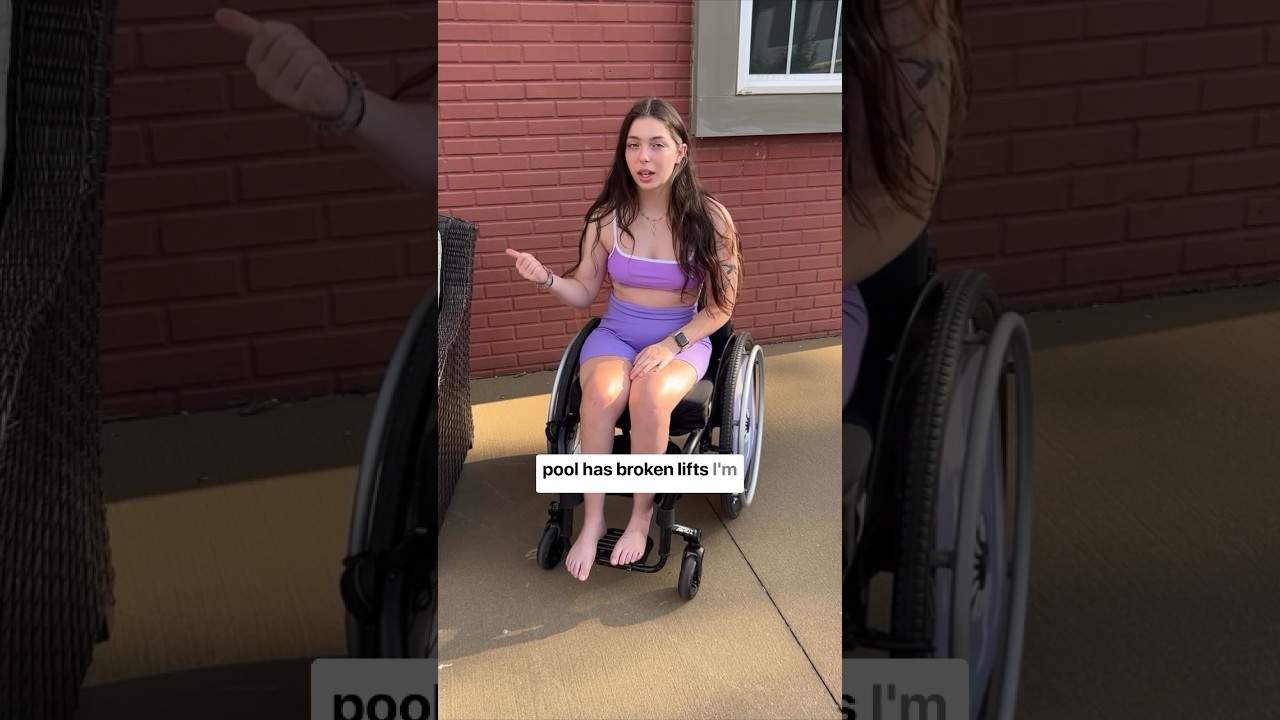 broken pool lift ♿️ #wheelchair