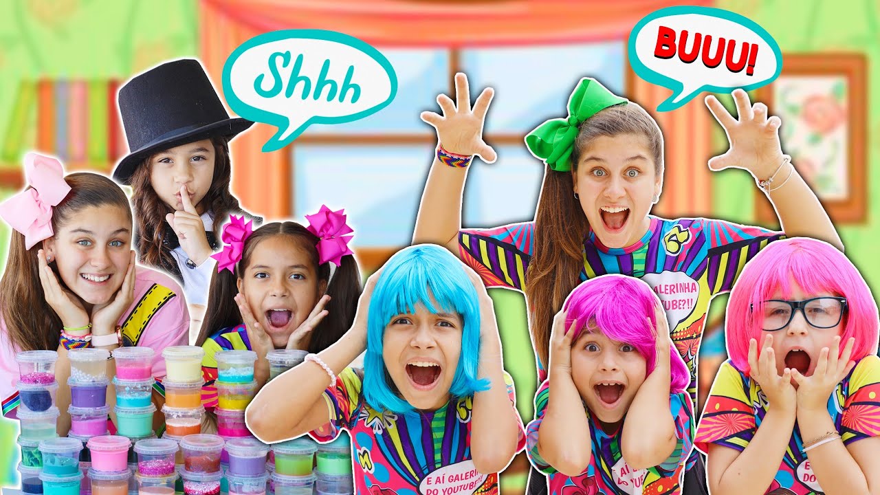QUEM PEGOU O SLIME DA MILENINHA? 😳 Compilação de Histórias com Slime 😃 BRINCADEIRAS DE CRIANÇAS 4