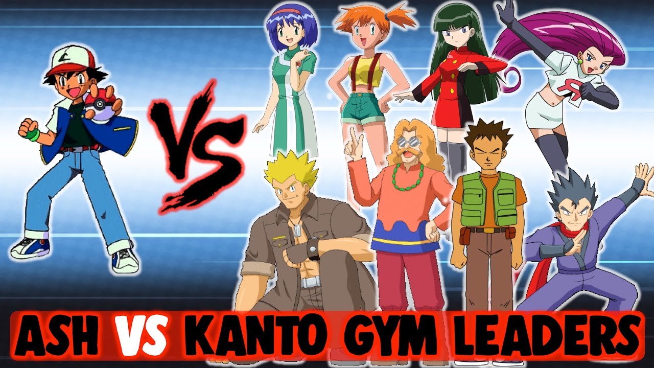 Ash VS Kanto Gym Leaders