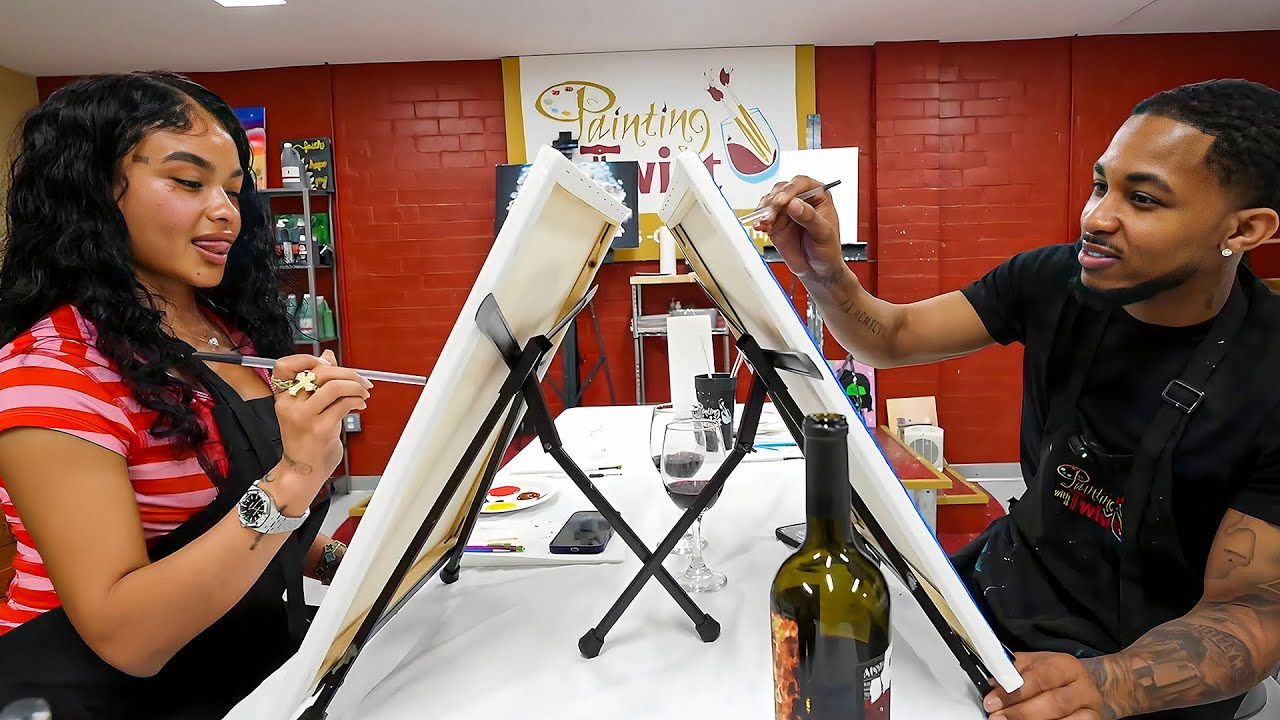India Love & DDG Go On A Paint & Sip Date! 🥰