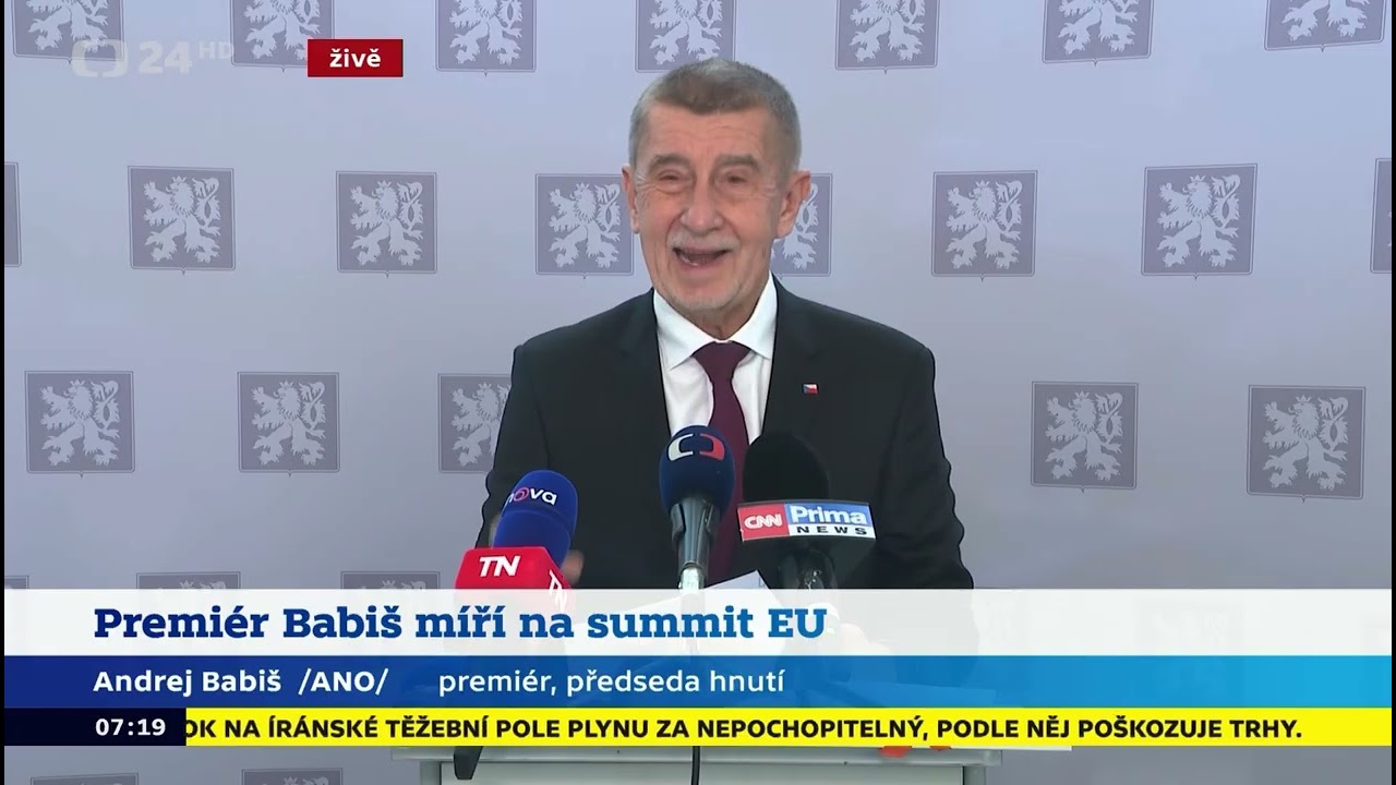 Podívejte se na moji tiskovku před odletem do Bruselu