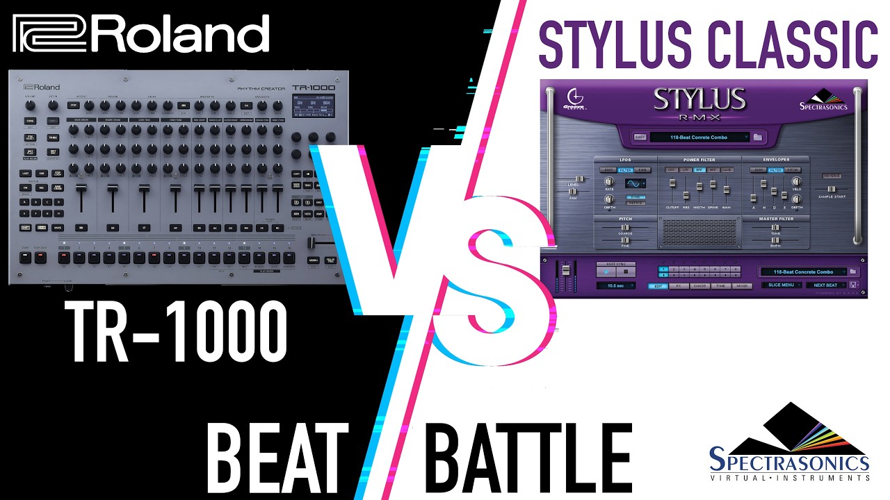 Roland TR-1000 VS Spectrasonics STYLUS Classic | BEAT BATTLE (No Talking)