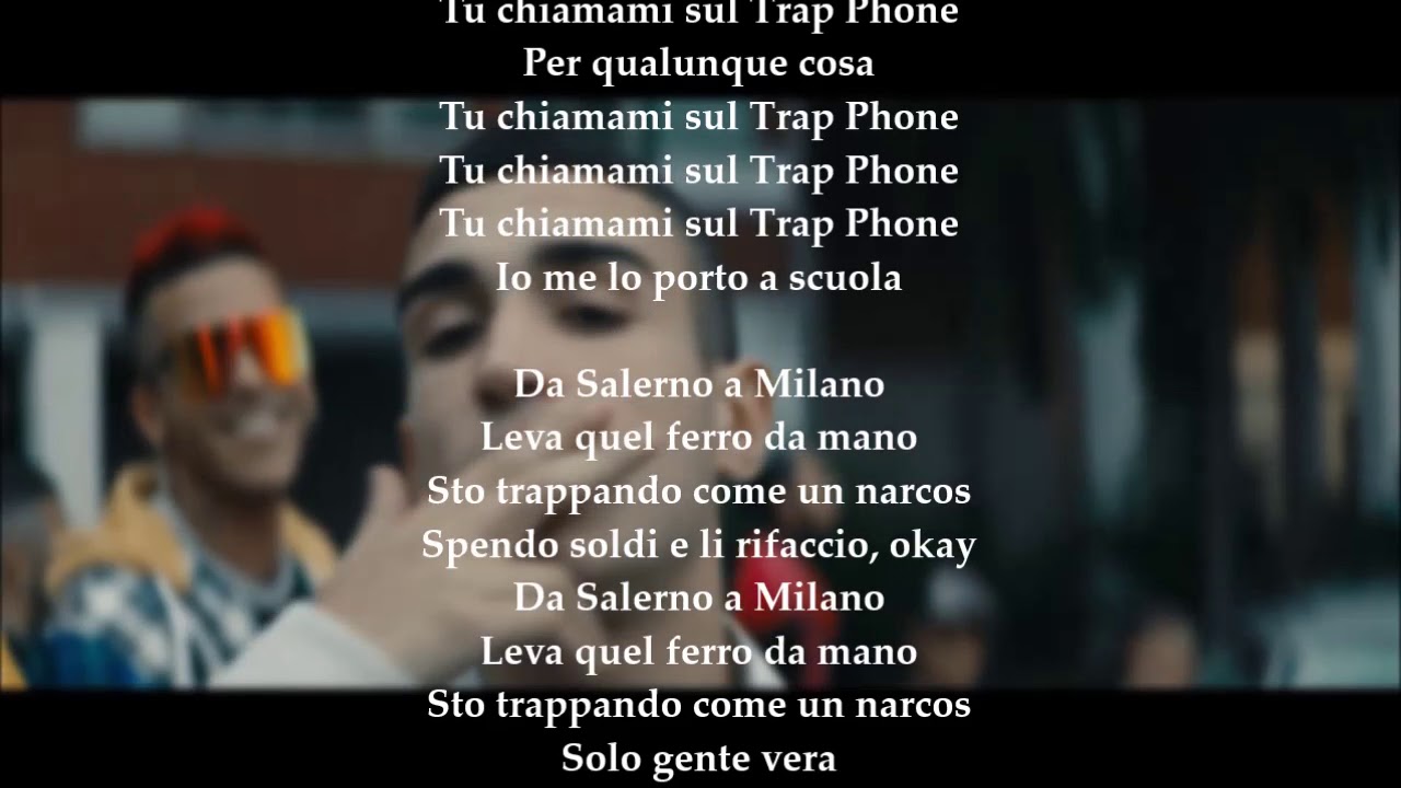 Gu&egrave; Pequeno  - Trap phone ft  Capo Plaza TESTO