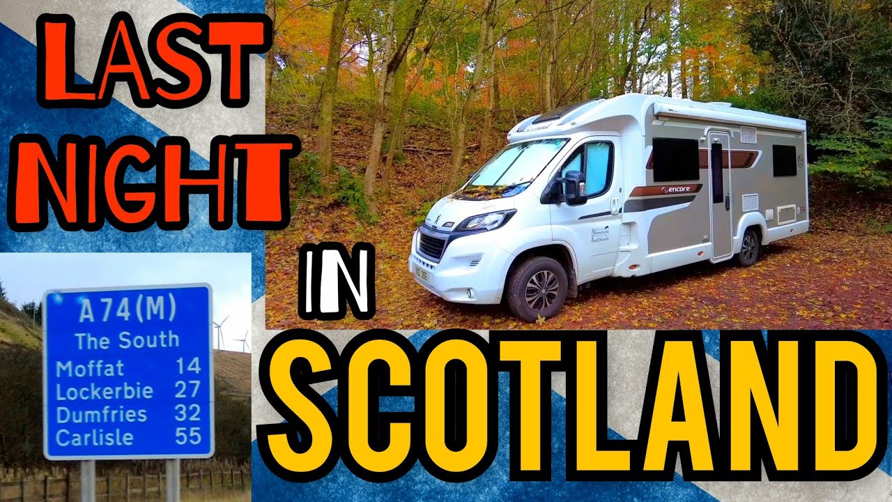 SCOTLAND VAN LIFE TOUR. DAYS 54-56. LAST DAY IN SCOTLAND. NEW LANARK. MOTORHOME UK. DJI. WILD CAMP.