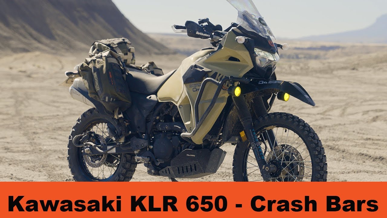 Kawasaki KLR 650 Crash Bars Installation Instructions #outbackmotortek #kawasakiklr650