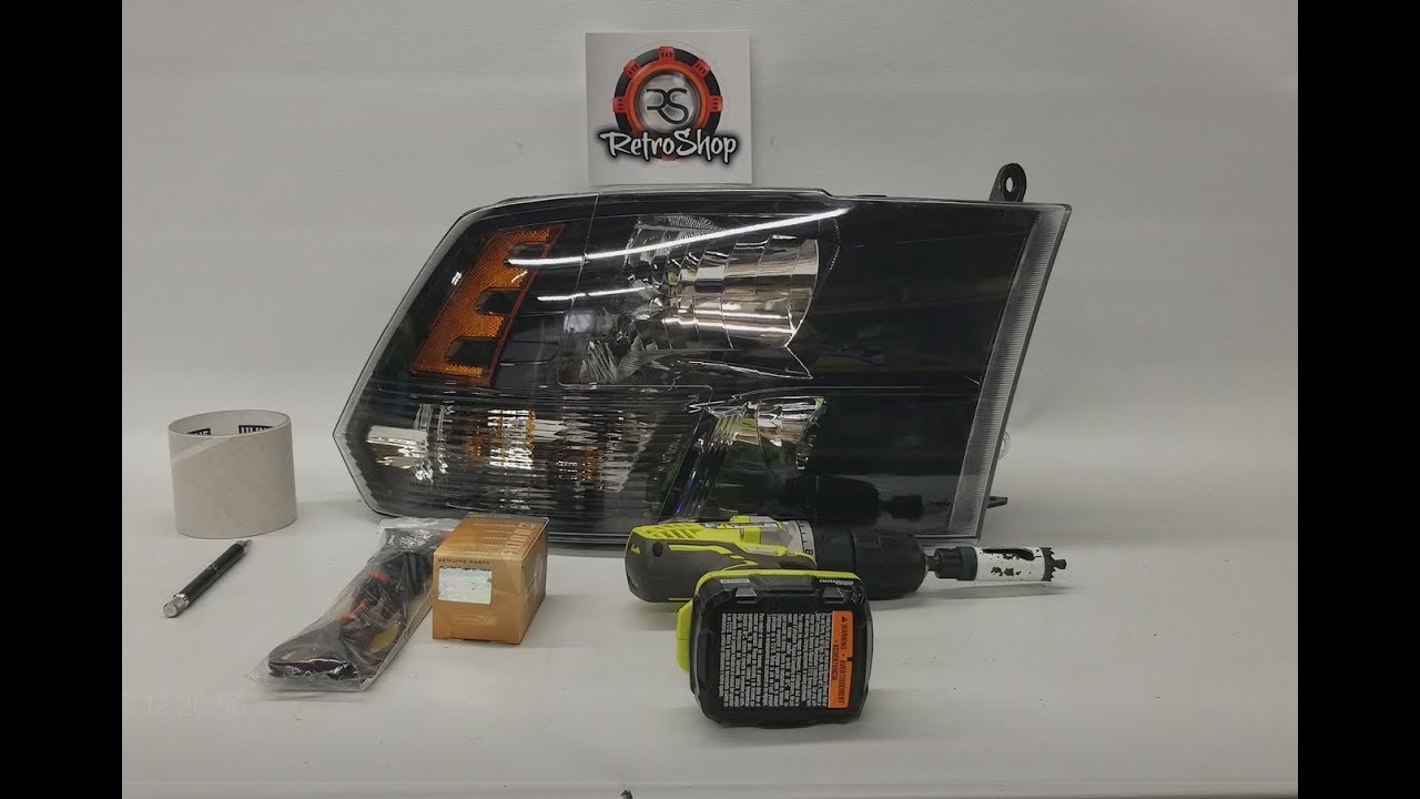 Ram Quad headlights - HID bulb installation