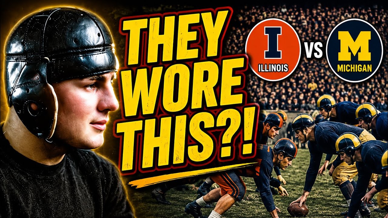 👉1924 College Football Footage (Illinois vs. Michigan in Color) 🏈