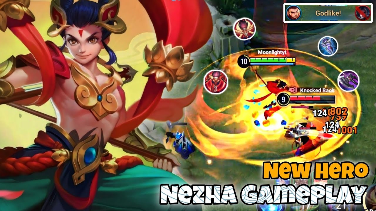 Nezha Clash Lane Pro Gameplay | New Hero Guide | Honor of Kings HOK KOG