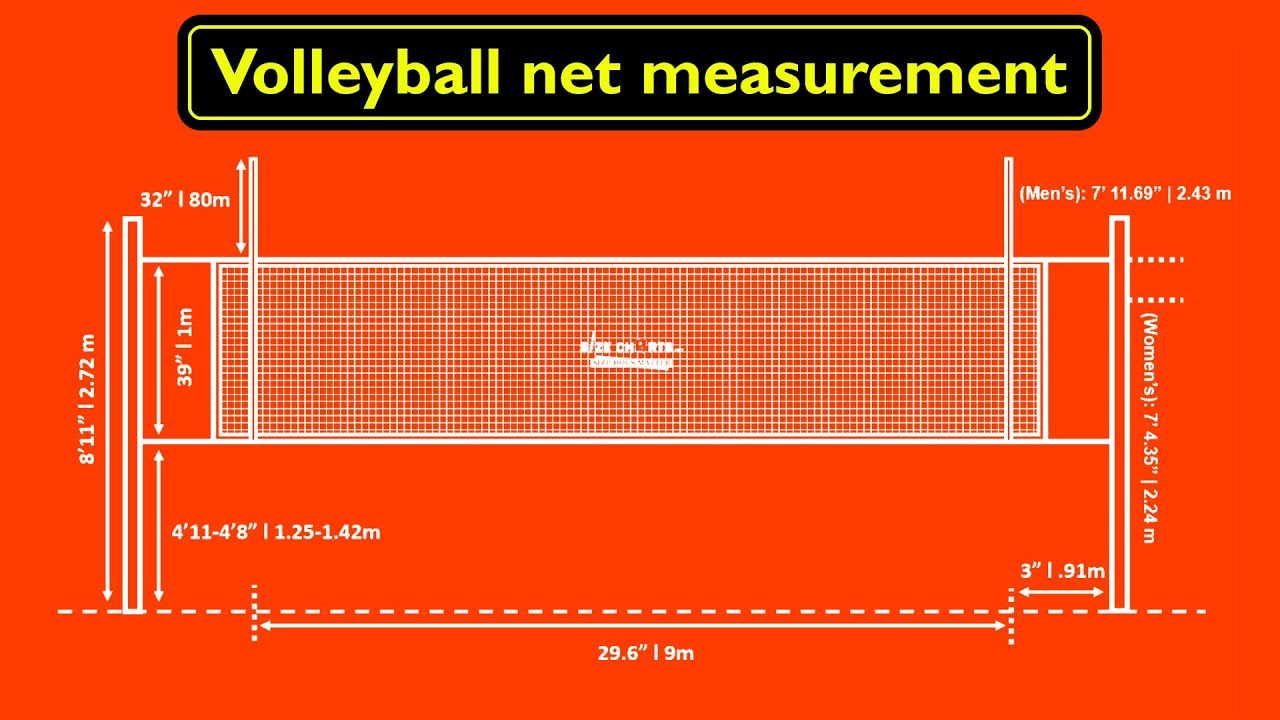 Volleyball Net Size, Height And Mounting Guide