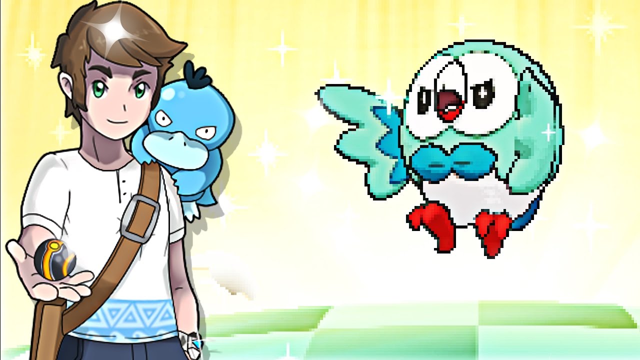Live Shiny Rowlet After 1162 Eggs Via Masuda Method - Pokemon Sun & Moon