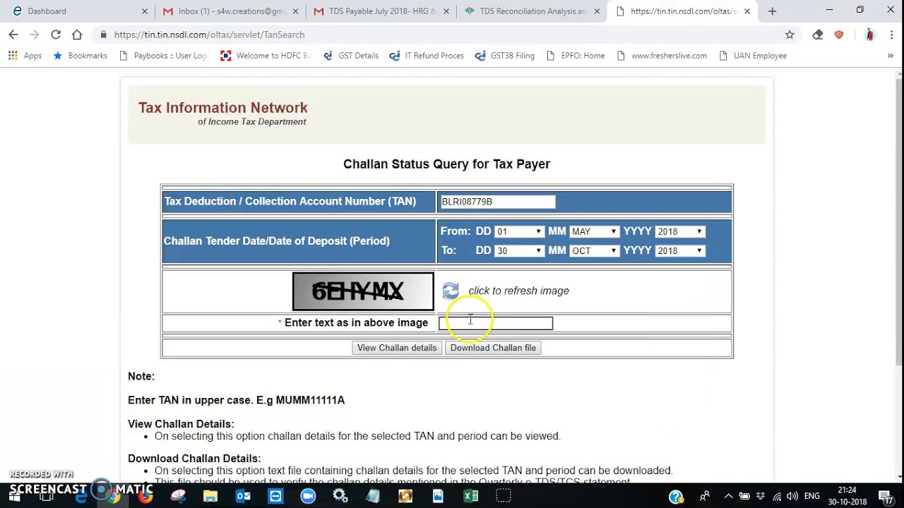 TDS Filing Using NSDL Software Part 2