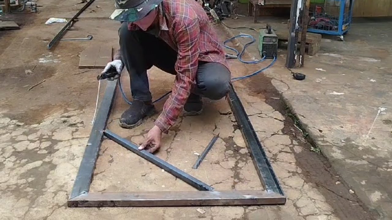 DIY, simple, strong metal door|making iron doors.