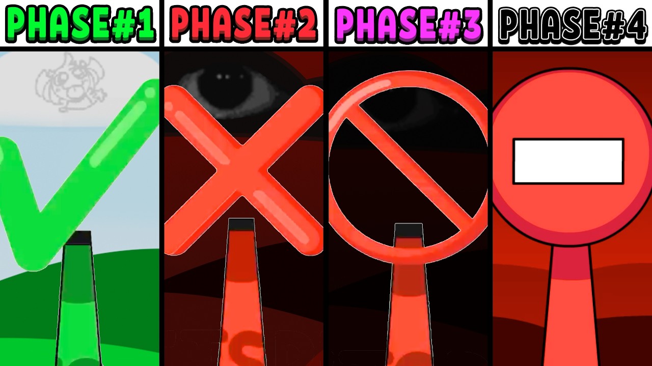 All Phases in New Incredibox Sprunki Oc of Checkmark: From Phase 1 to Phase 4