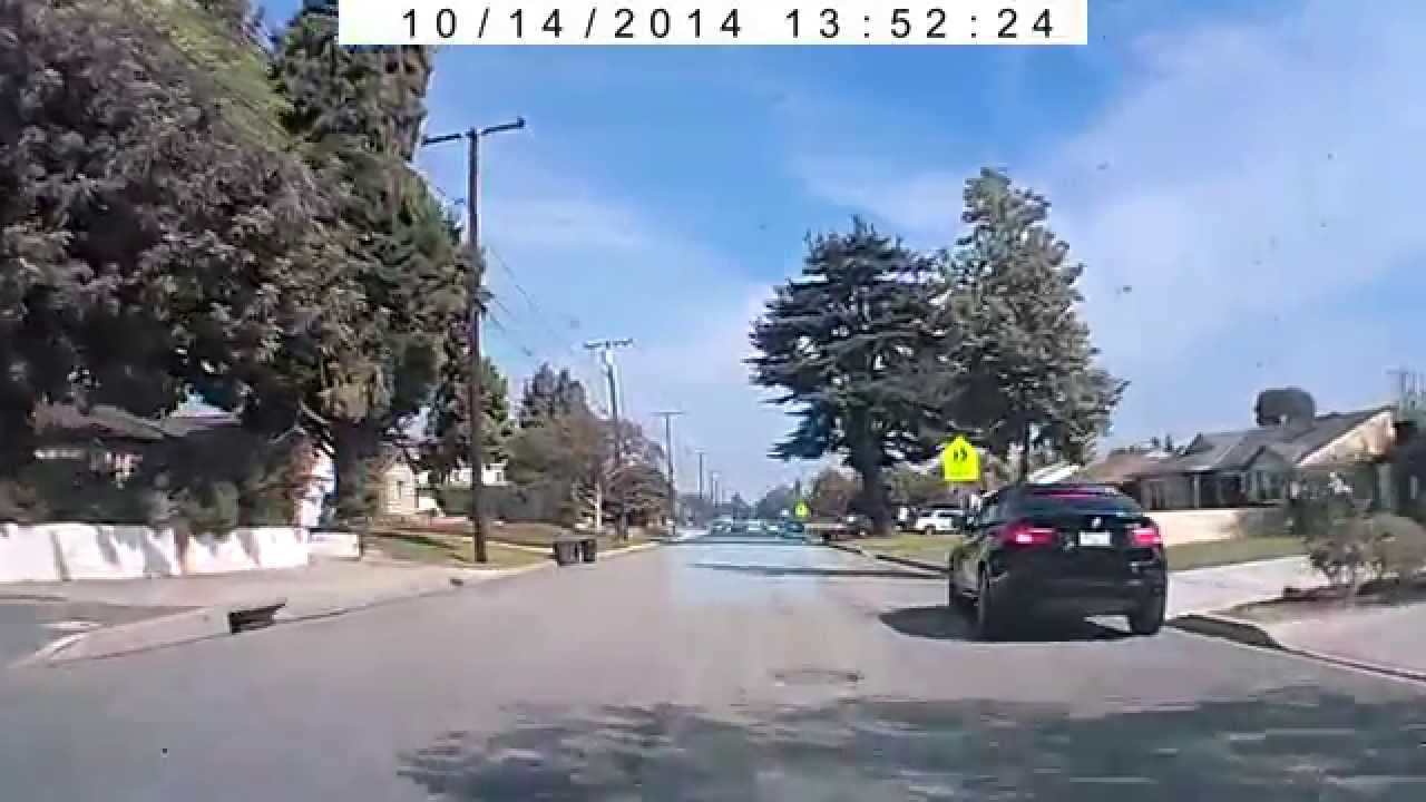 North American Driver-Crazy stupid Bit*h run the STOP sign