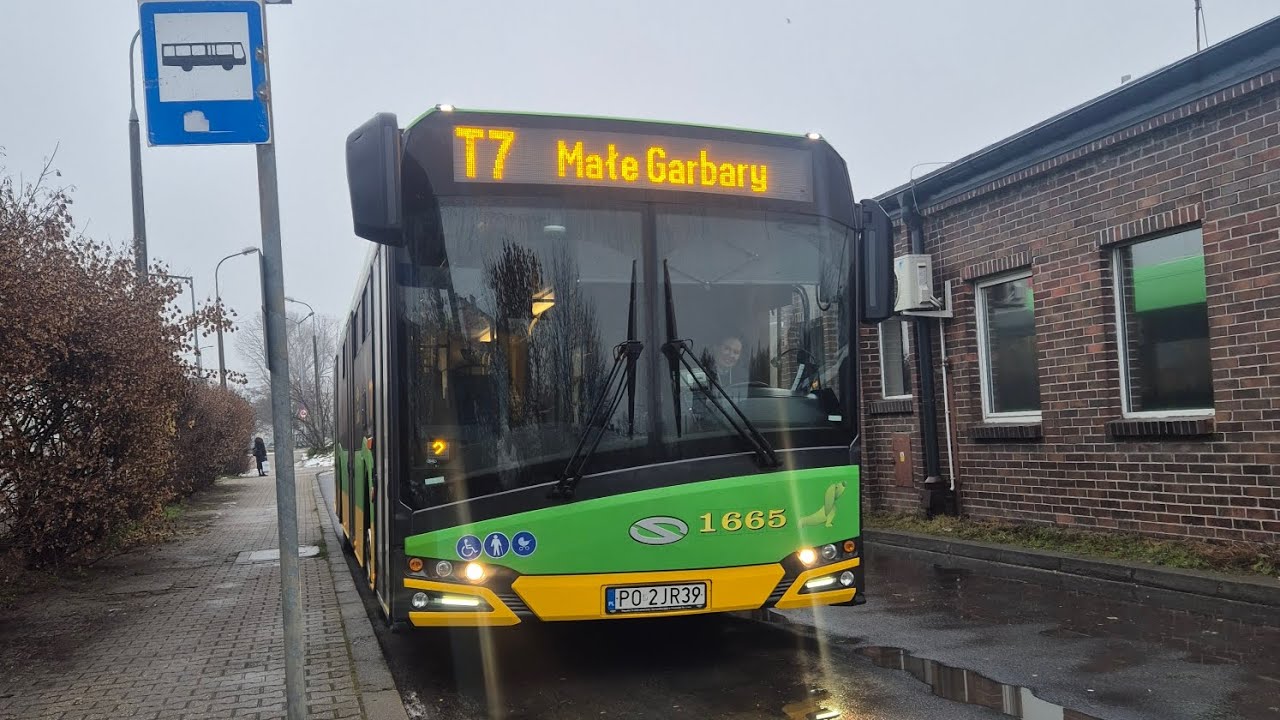 MPK Poznań - Solaris Urbino 12IV #1665 - Linia T7 kierunek: Małe Garbary