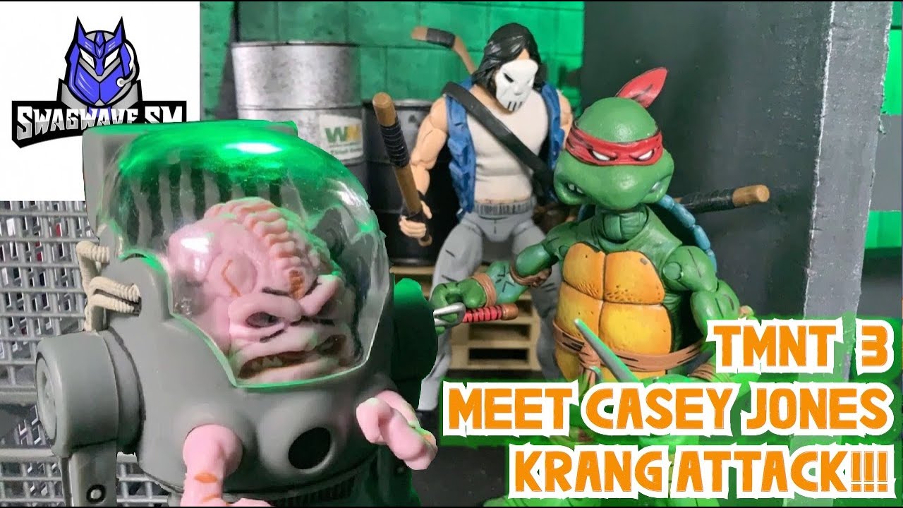 TMNT 3 [Stop Motion Film] - Raphael vs Casey Jones- Krang ATTACK!