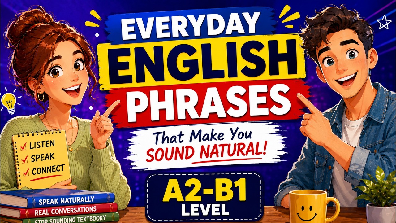 How to Sound More Natural in English | Easy Everyday Phrases (A2–B1)