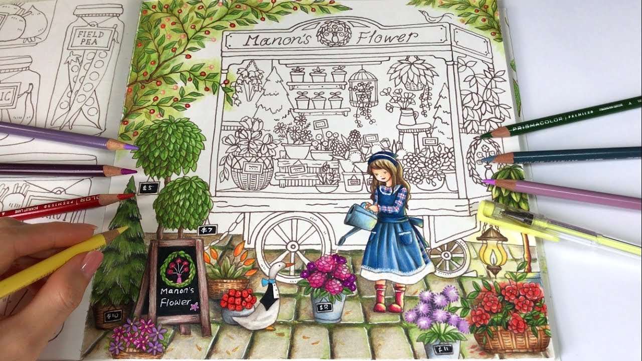 PAVING STONES DRAWING | Manon's Flower - Part 1 | Romantic Country The Third Tale