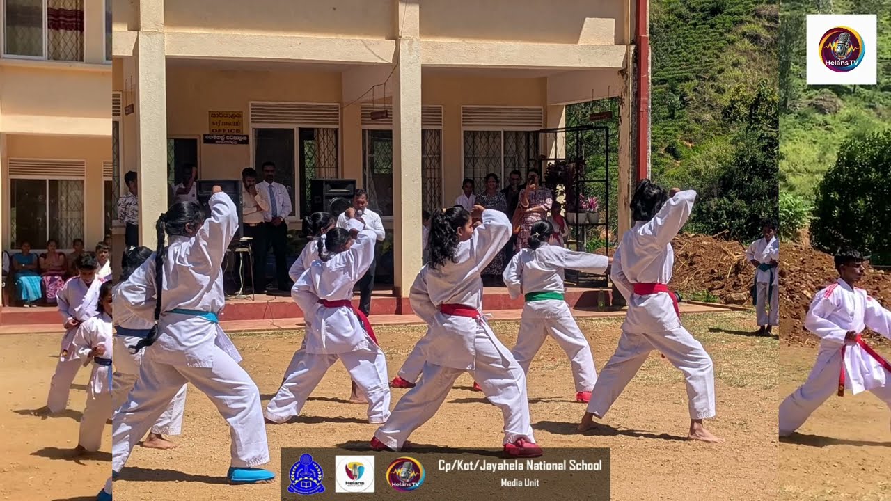 karate demonstration our school.