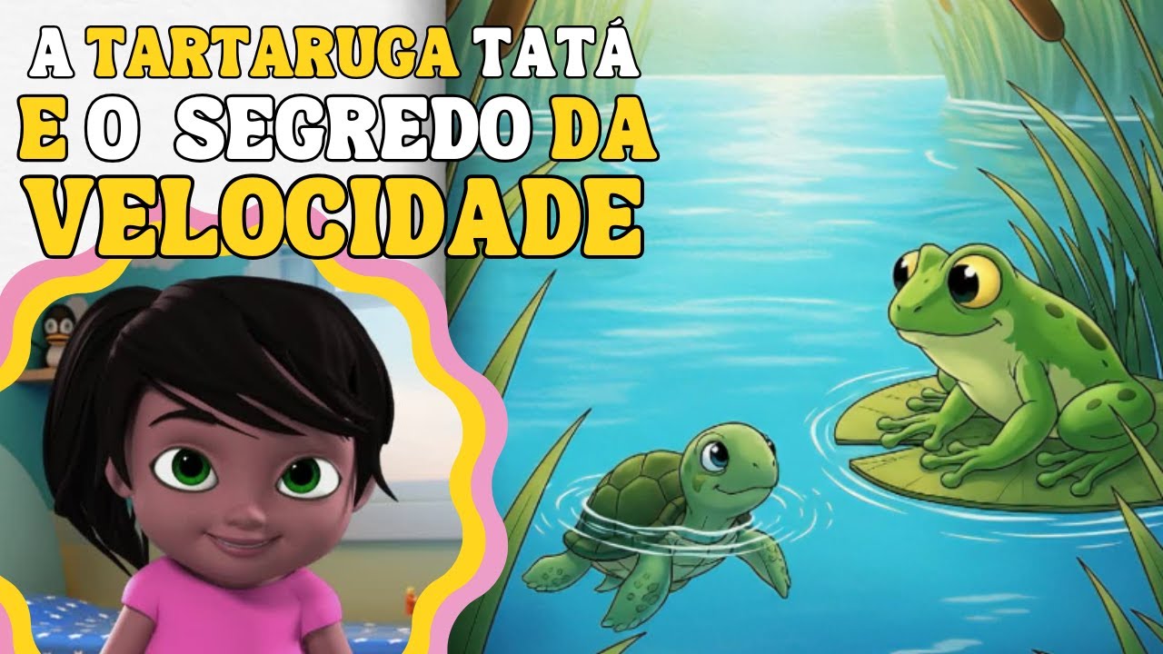 Historinha infantil | A Tartaruga Tatá e o segredo da velocidade | Historia infantil curta