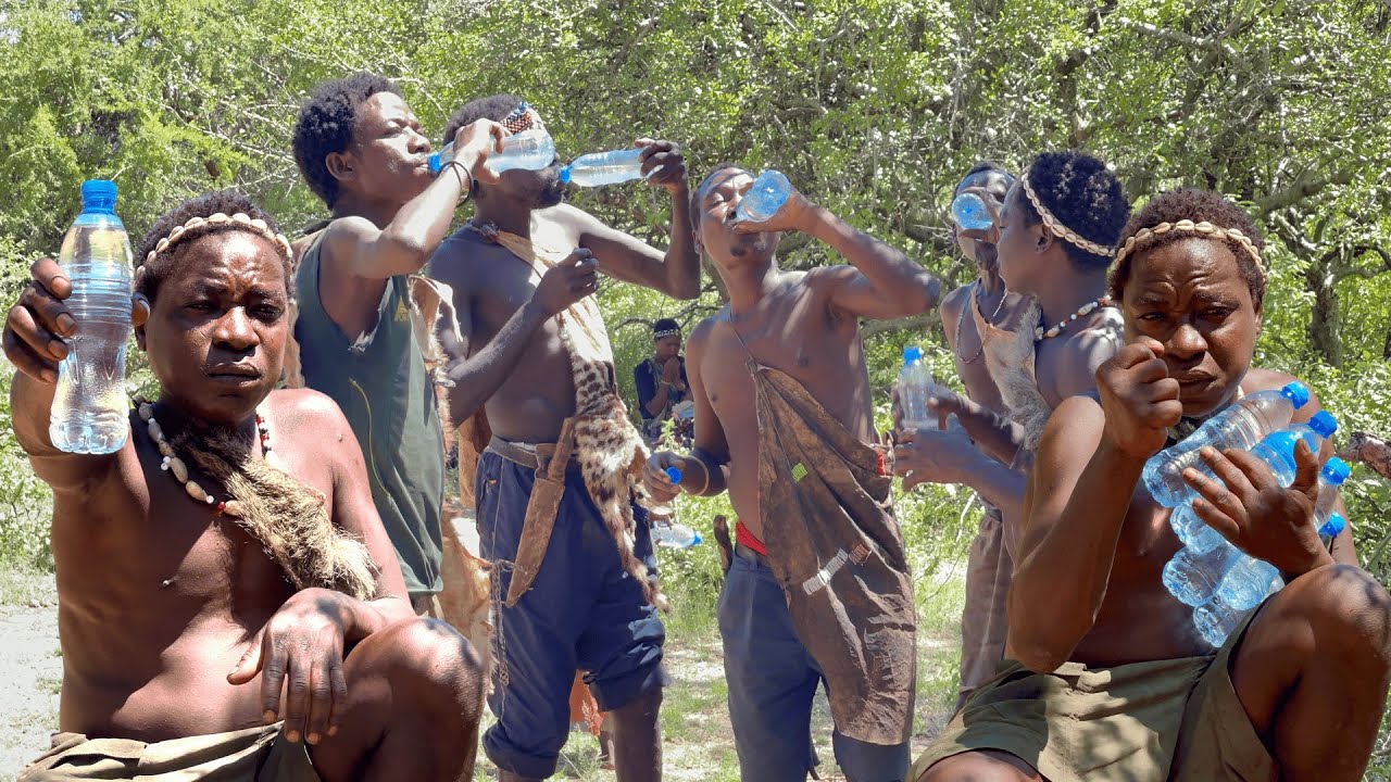 Hadzabe Family Tastes Clean Water for the First Time