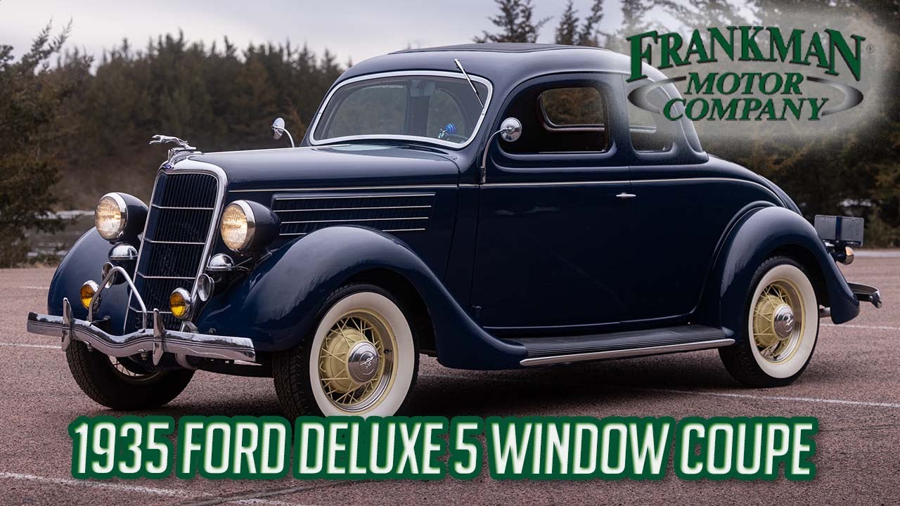 Ford Deluxe 5-Window Coupe 1935 года | Двигатель Flathead V8 | Чистый американский стиль довоенно...