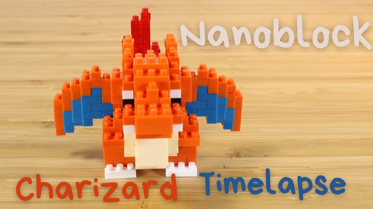 Watch This Funky Pokemon Charizard Nanoblock Time-lapse Build in Stop Motion