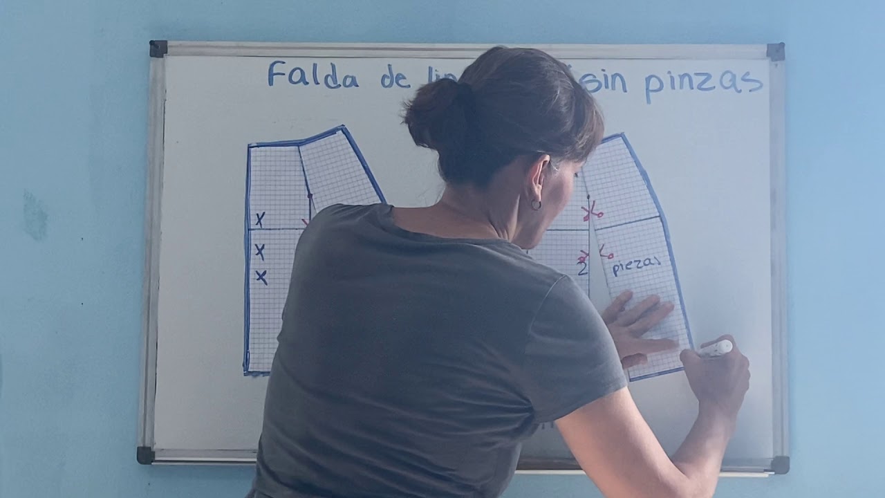 Clase 6 -  Falda Linea 'A' Sin Pinzas